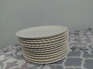 Set 12 piattini da dolce in porcellana