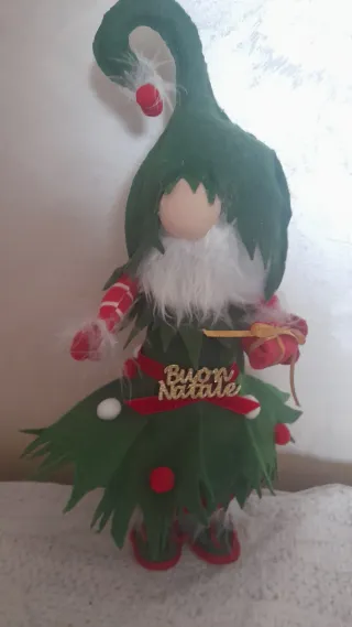 Decorazione Natalizia elfo Stoffa