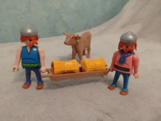 Playmobil Astérix forzudos con vaca y lechuza AX