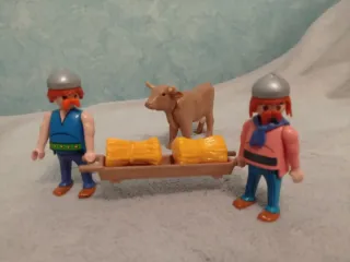Playmobil Astérix forzudos con vaca y lechuza AX