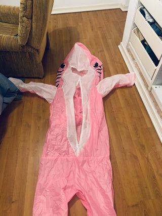 Disfraz Tiburón Hinchable Rosa 2m