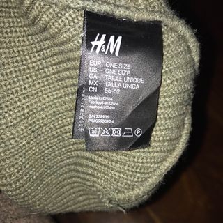 Gorro Beanie Verde Olivo Tejido