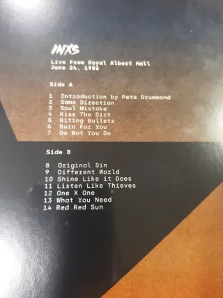Vinilo INXS Live Royal Albert Hall 1986