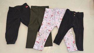 Lote 4 Pantalones Bebé Niña