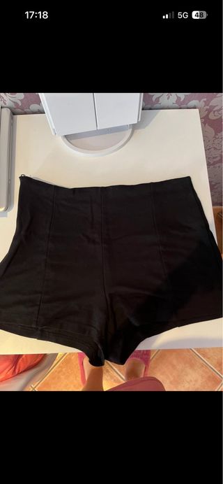 Pantalón pinza elástico negro