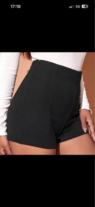 Pantalón pinza elástico negro