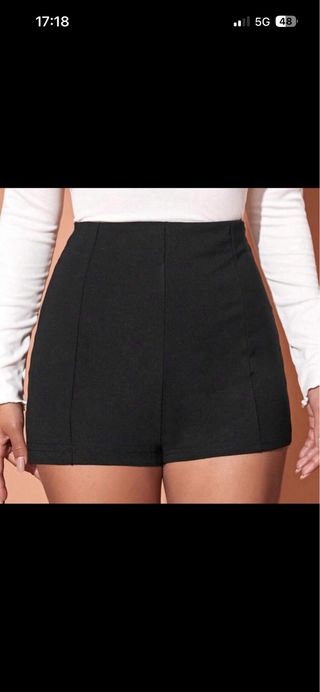 Pantalón pinza elástico negro