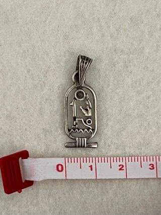 Colgante Plata Jeroglífico Reina Egipcia Isis