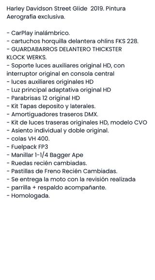 Harley Davidson 114 Street Glide special 2019