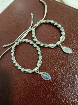 Pulsera Virgen Milagrosa Artesana