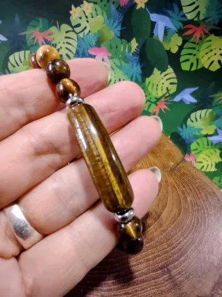 Pulsera cuentas piedra Ojo de Tigre