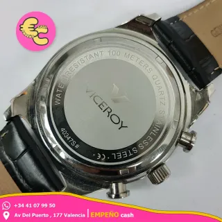 Reloj Viceroy Multifunción Negro y Plateado