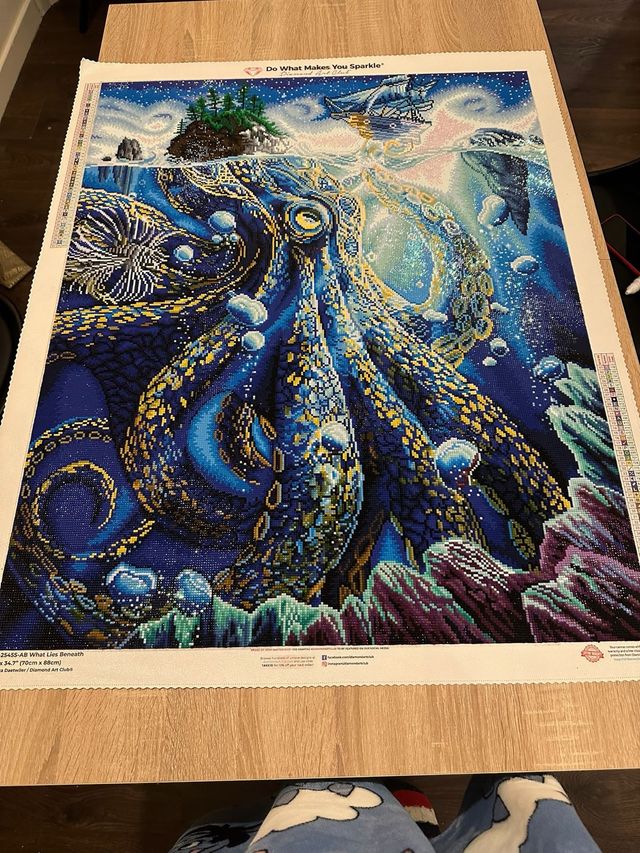 Diamond Art Club What Lies Beneath Octopus