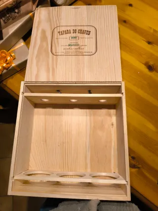 Cassetta porta vini in legno