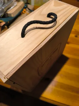 Cassetta porta vini in legno