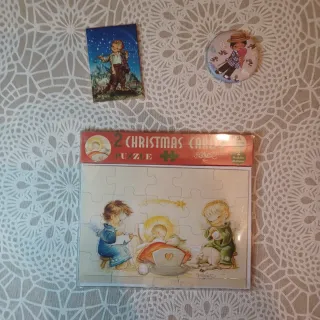 Lote Ferrandiz, 2 Postales Puzzles + 2 Imanes