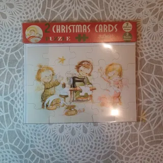 Lote Ferrandiz, 2 Postales Puzzles + 2 Imanes