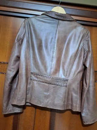 Chaqueta de piel IVONNE marrón Talla M