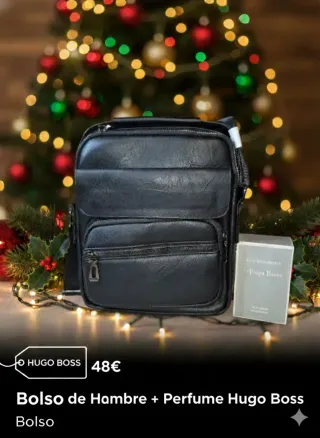 Bolso Hombre + Perfume a elegir