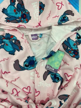 Set accappatoio e ciabatte Stitch bimba