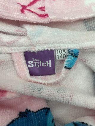 Set accappatoio e ciabatte Stitch bimba