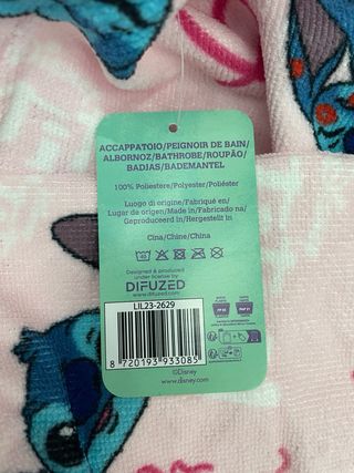 Set accappatoio e ciabatte Stitch bimba