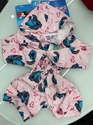 Set accappatoio e ciabatte Stitch bimba