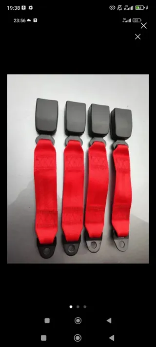 Alargador cinturones rojos