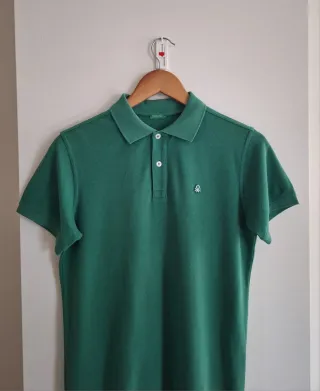 Polo slim fit em algodão puro Benetton - 13/14A