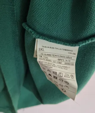 Polo slim fit em algodão puro Benetton - 13/14A