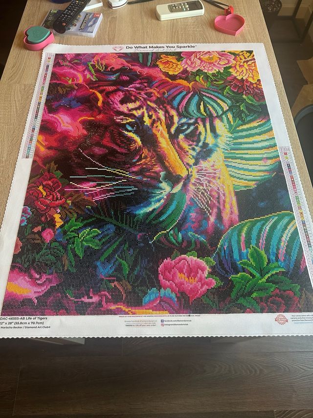 Diamond Art Club Life of Tigers 22x28