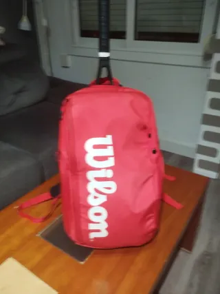 Mochila Wilson Roja para 2 Raquetas