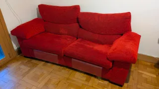 Sofá rojo 2 piezas