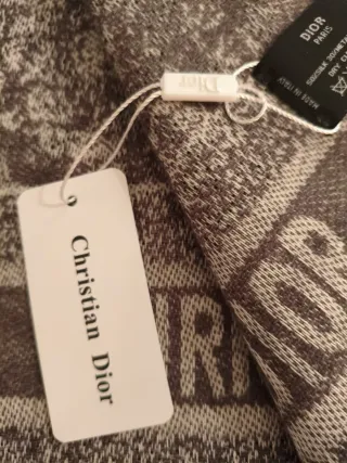 Bufanda  Cachemira Negra Beige Mujer.