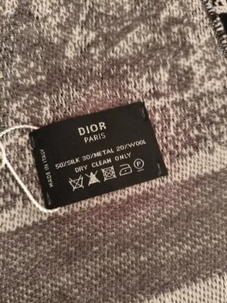 Bufanda  Cachemira Negra Beige Mujer.