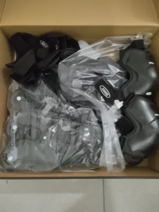 Patines en línea negros talla ajustable 42