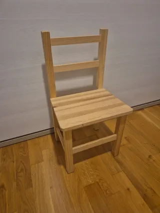 Sillas de madera para niños