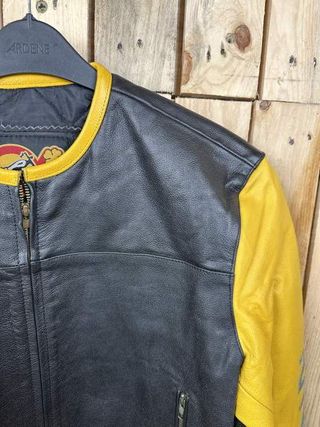 CHAQUETA T-M DE MOTO GARIBALDI AMARILLO