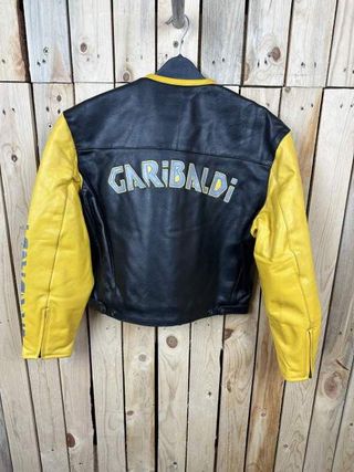 CHAQUETA T-M DE MOTO GARIBALDI AMARILLO