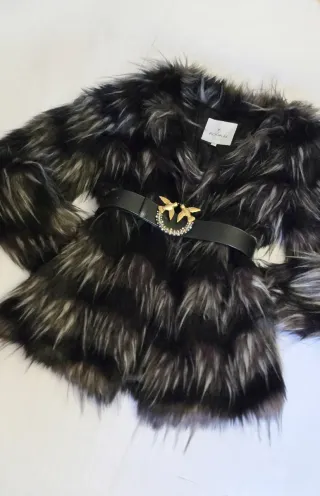 Pellicciotto Kookai Nero/Grigio XS