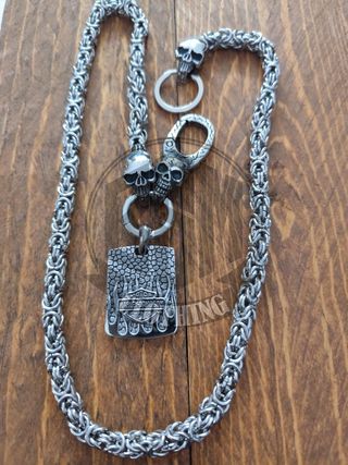 Catena Portafoglio Harley Davidson BS flames