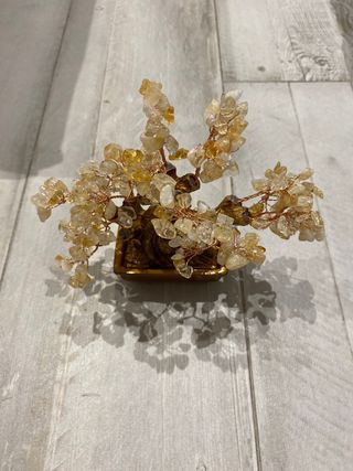 Albero Bonsai Decorativo Pietre Gialle