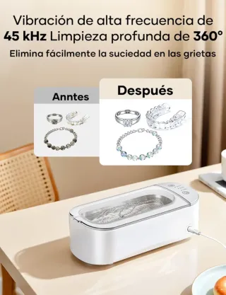 Limpiador Ultrasónico Gafas Joyas Relojes