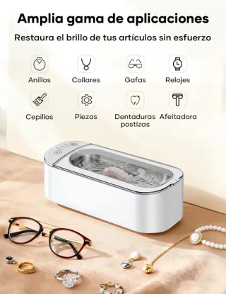 Limpiador Ultrasónico Gafas Joyas Relojes
