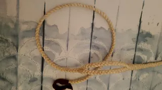 Fona / honda Balear trenzada con asa de cuero