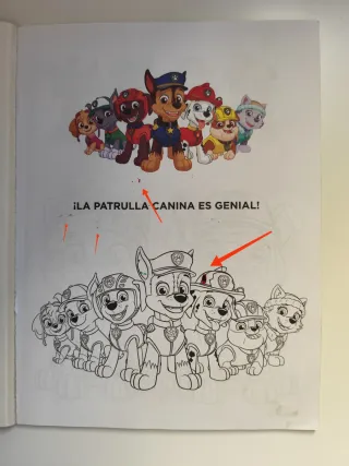 LOTE Patrulla Canina: Figuras y Libro Colorear