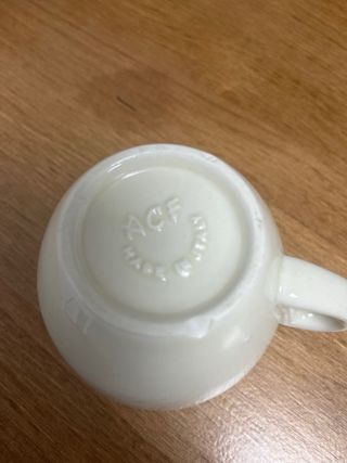 Juego de 6 tazas de café de porcelana