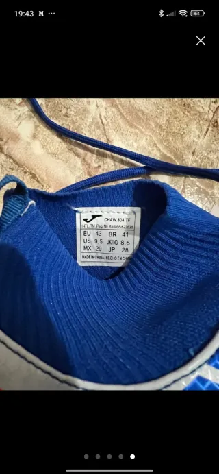 Zapatillas Joma Fútbol Sala Talla 43