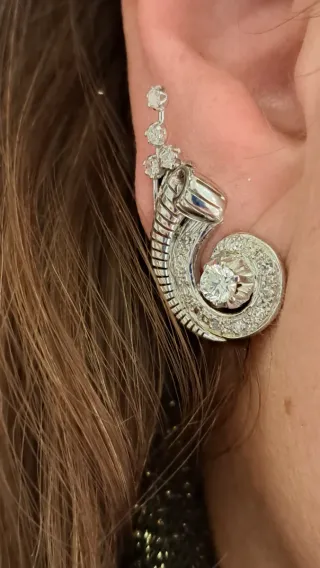 Pendientes de diamantes