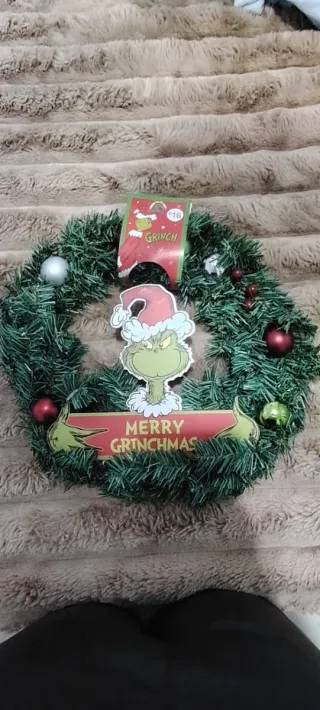 Corona Navideña Grinch